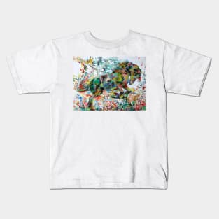 WATERCOLOR HORSE .1 Kids T-Shirt